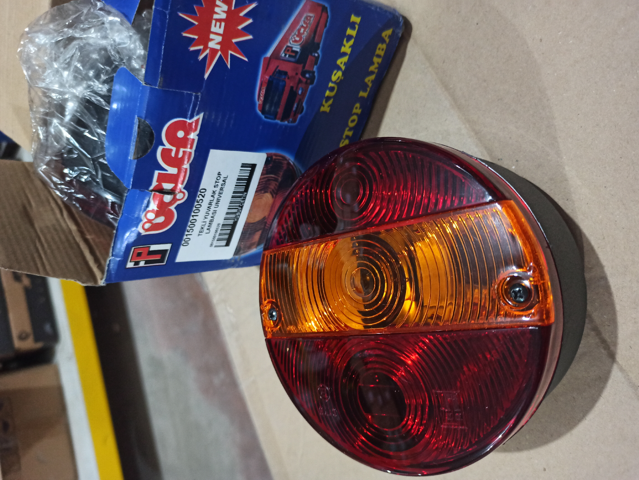 TEKLİ YUVARLAK STOP LAMBASI UNIVERSAL